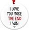 Couple Gifts for Him, Her, Christmas Ornament - Anniversary Wedding Gifts for Husband, Wife, Boyfriend, Girlfriend, Just Married Couple Gifts - Christmas Tree Decoration Ceramic Ornament